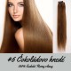 Čokoládovo hnedá / 50cm / 110g / Clip in vlasy