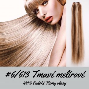 Melír 6/613 / 50cm / 165g / Clip in vlasy
