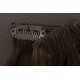 Tmavo hnedá / 50cm / 220g / Clip in vlasy