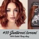 Jantárovo červená / 60cm / 120g / Clip in vlasy