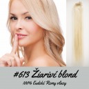 Žiarivá blond / 50cm / 110g / Clip in vlasy